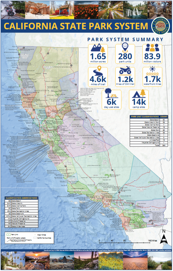 Thumbnail of the California State Park System Map